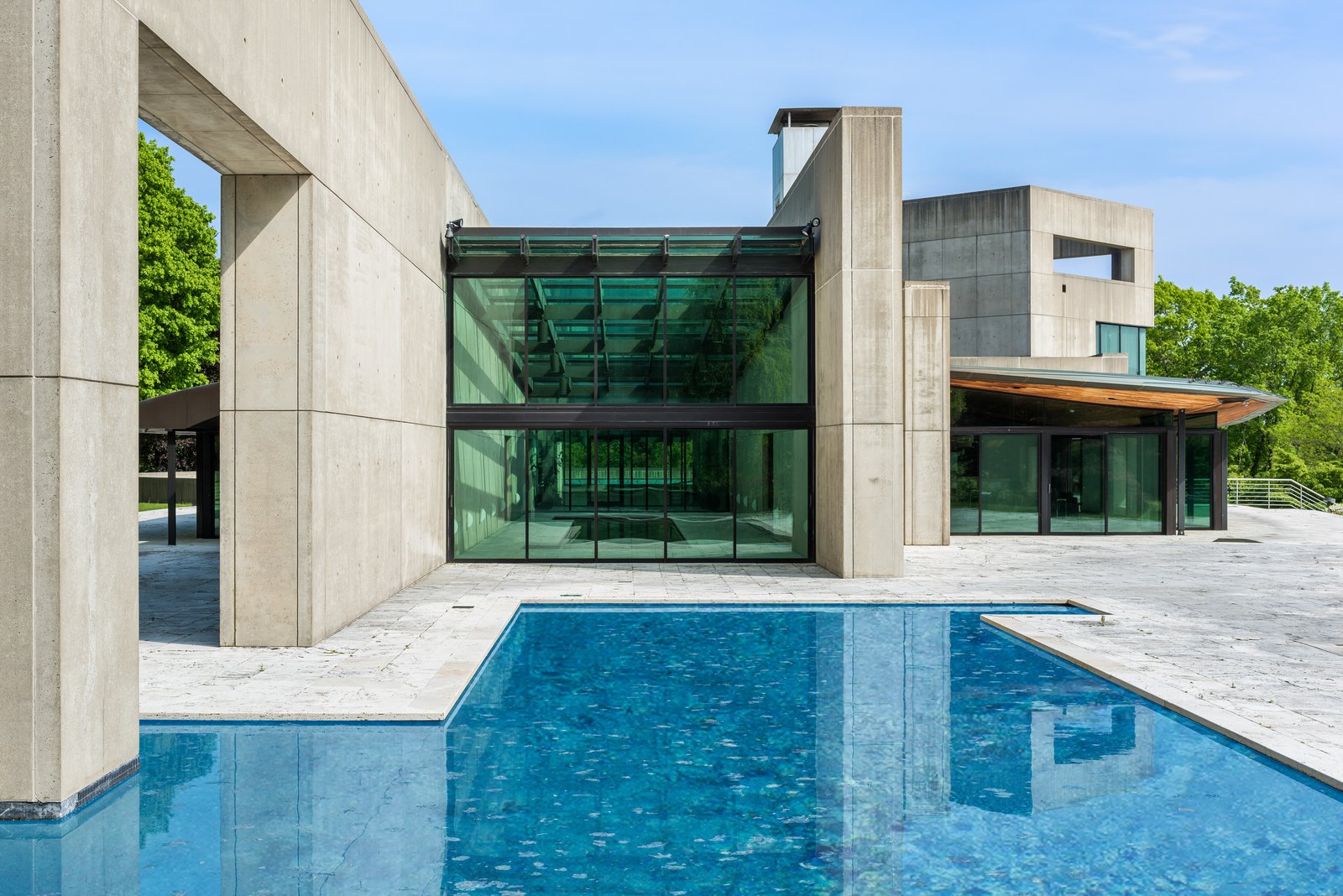 There are two heated swimming pools: inside and out. The present owner completely refurbished both pools and updated the glass which covers the perimeter, helping to bring the home to "even better than original" condition. 