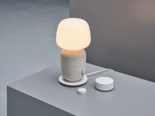 The SYMFONISK WiFi speaker by IKEA and Sonos is part of the Trådfri line—what is now known as Home Smart. The device doubles as a table lamp, and it can be automated or controlled with an app to accommodate moods or certain times of day. With IKEA's scale, customers can own a smart device with a Sonos speaker at an affordable price point.