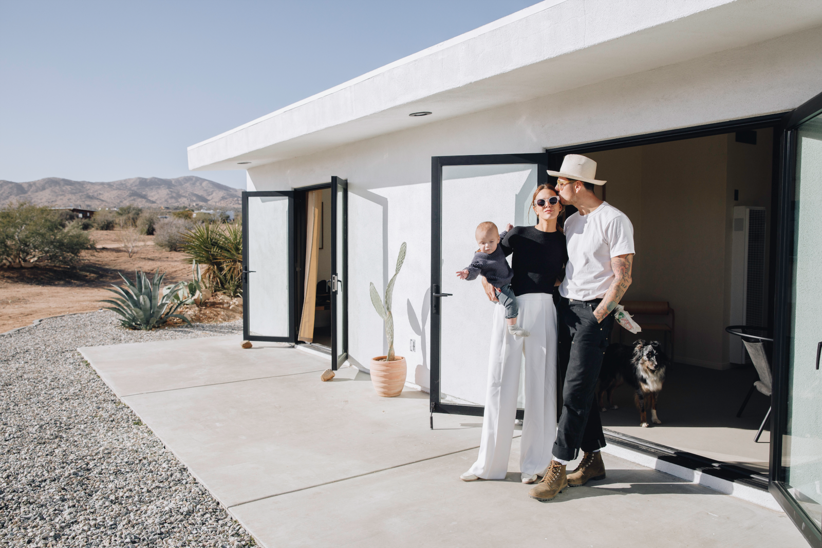 The couple welcome visitors to Casa Mami, a thoughtfully curated, secluded desert getaway.