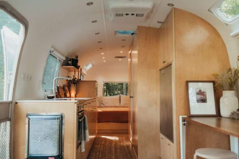 A 1973 Airstream Gets an Organic Remodel Inspired by Frank Lloyd Wright