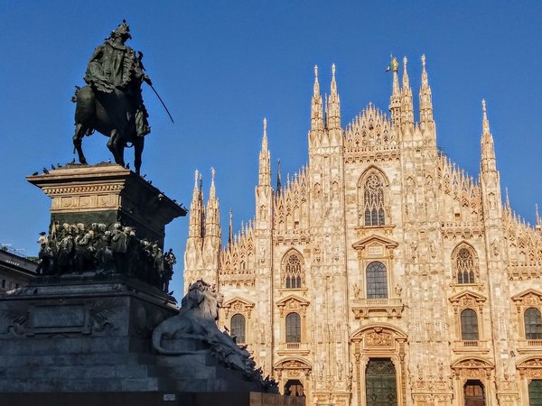 The city of Milan isn't off-limits to visitation, but landmarks like the Duomo Cathedral are closed until further notice.