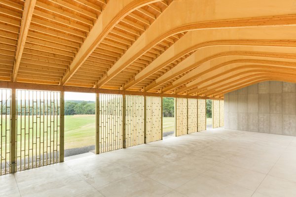 Gather Greene’s 6,000-square-foot events pavilion is encompassed by latticework constructed out of pressure-treated wood.