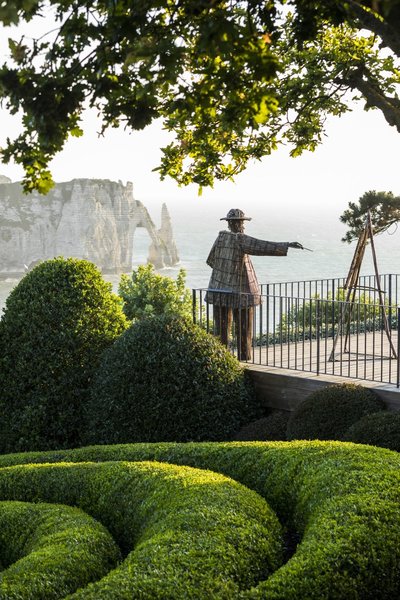 This sculpture of Claude Monet made entirely from natural materials is part of the Tree Hugger Project by Agnieszka Gradzik and Wiktor Szostalo.