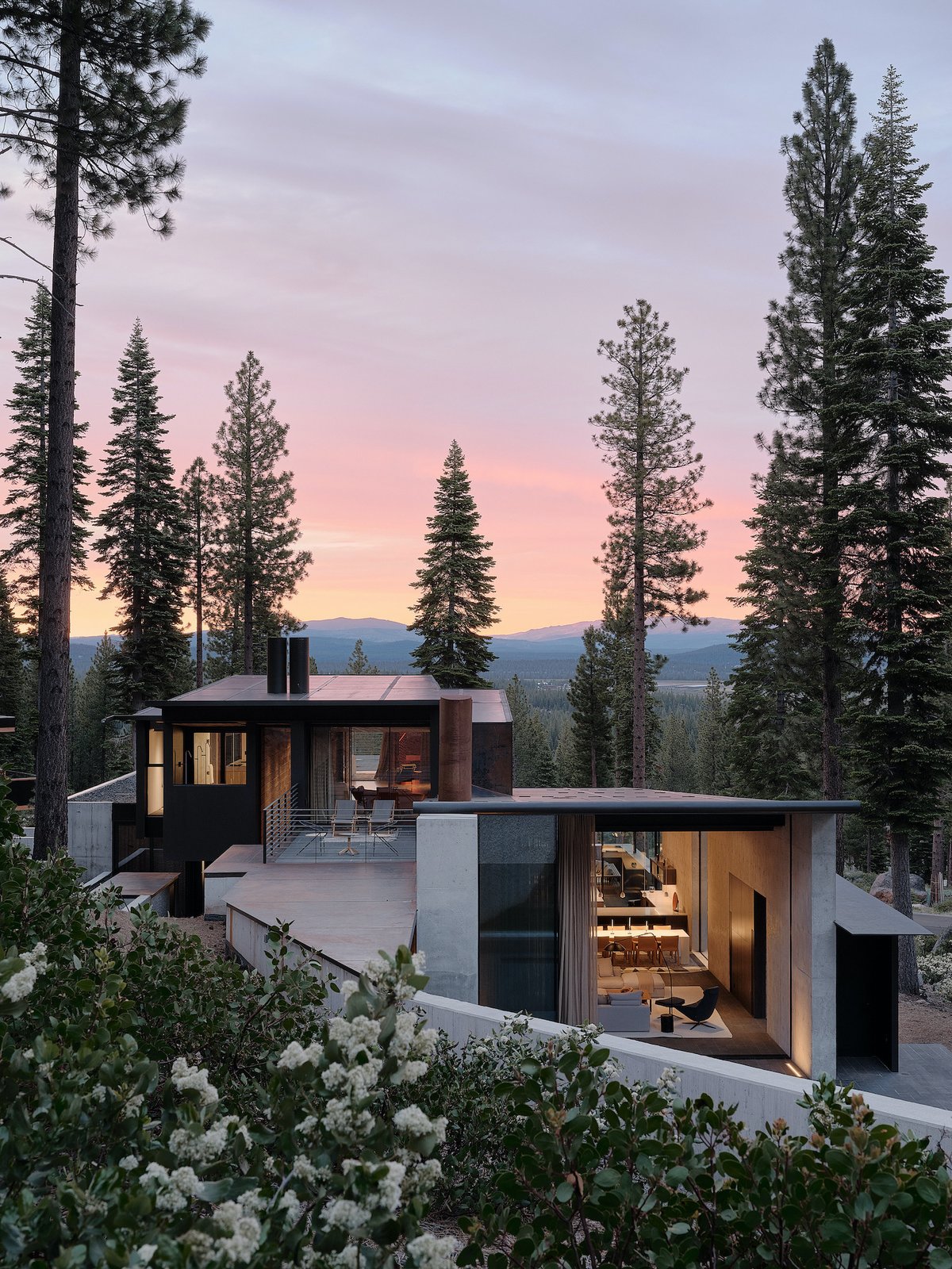 The home is located in Martis Camp in Truckee, California, north of Lake Tahoe. 