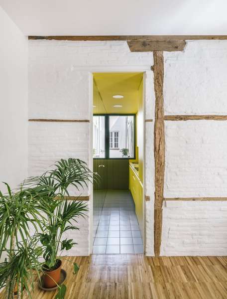 An Old Stone Wall Props Up an Experimental Micro-Flat in Spain