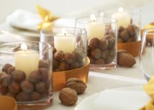 candle votives filled with nuts