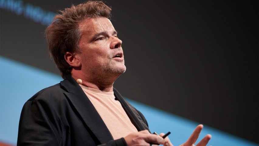 Bjarke Ingels speaking at the UIA World Congress of Architects 2023