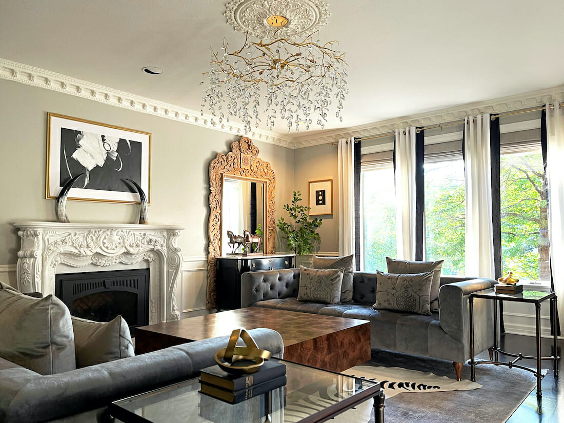 Luxury eclectic dopamine decor by Decorilla designer, Casey H.