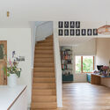 House with Writing Shed / Atelier Tom Vanhee - Interior Photography, Stairs, Chair, Windows, Sink