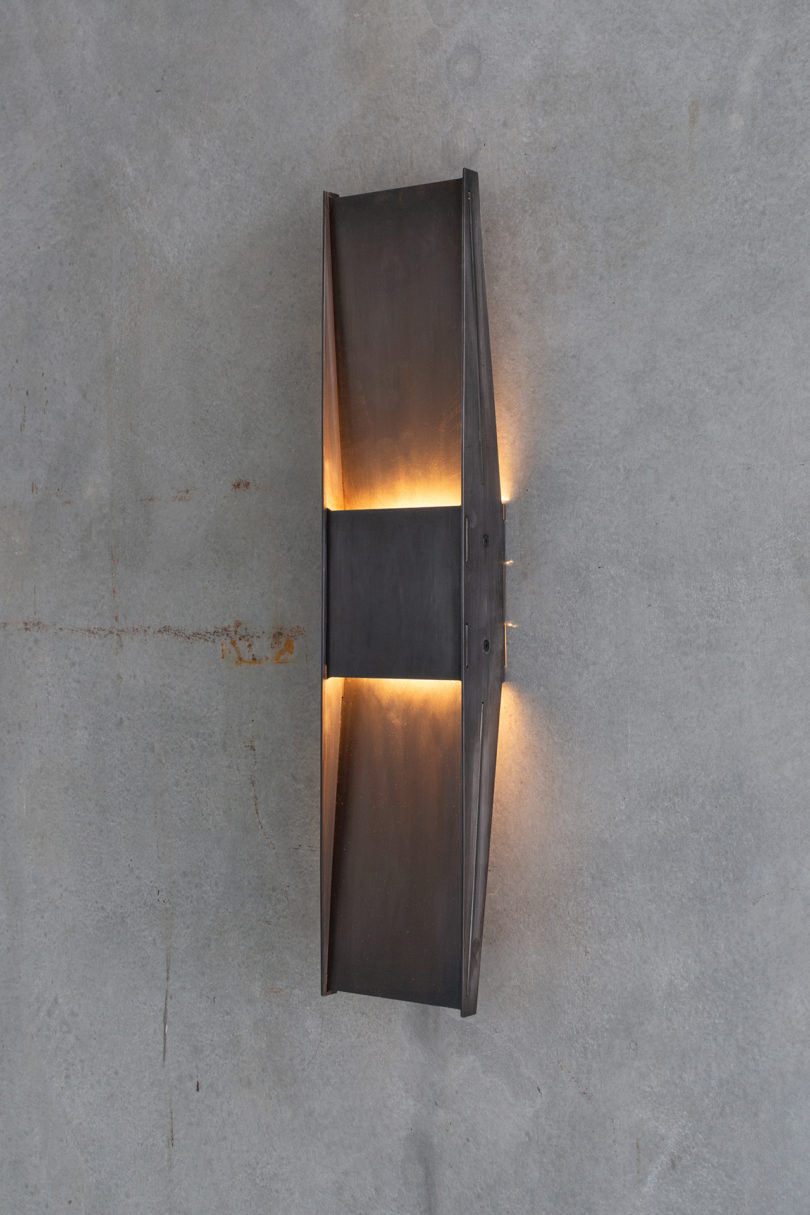 modern structural wall lamp