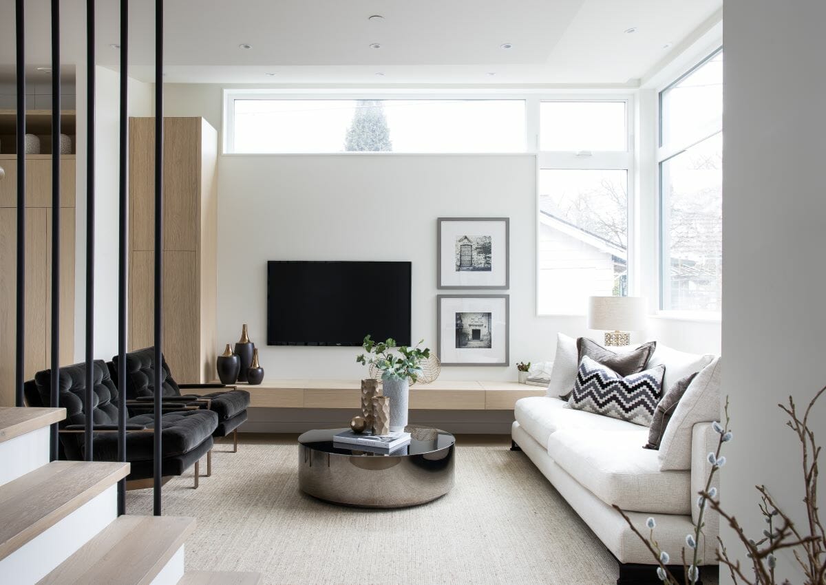 Hygge aesthetic in a living room by Decorilla designer Liana S.