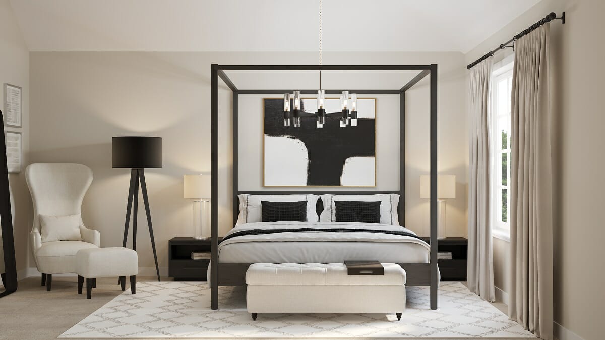 Heavenly bedroom by virtual interior designer Erika F