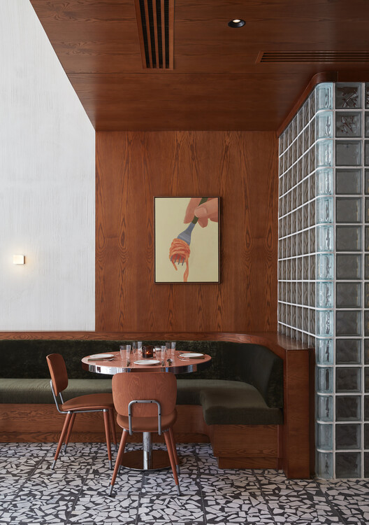 Juno Restaurant / Rawan Muqaddas + Selma Akkari - Interior Photography, Table, Chair, Beam