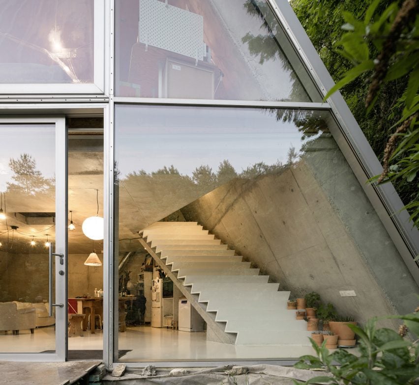 Glazed facade of Slovakian home