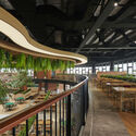 Mayora Head Office Canteen / Lex and Architects - Interior Photography, Table, Beam, Chair