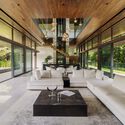 Serendipity House / Wallflower Architecture + Design - Interior Photography, Living Room, Table, Beam, Patio