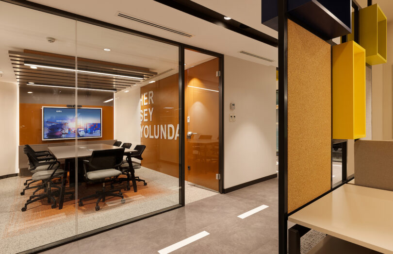 meeting rooms in modern office