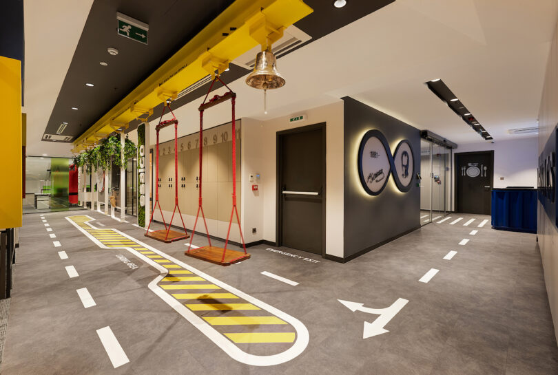 logistics themed modern office