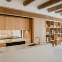 Apartment S / Enzo Rosada architecte - Interior Photography, Sink, Shelving, Countertop, Beam