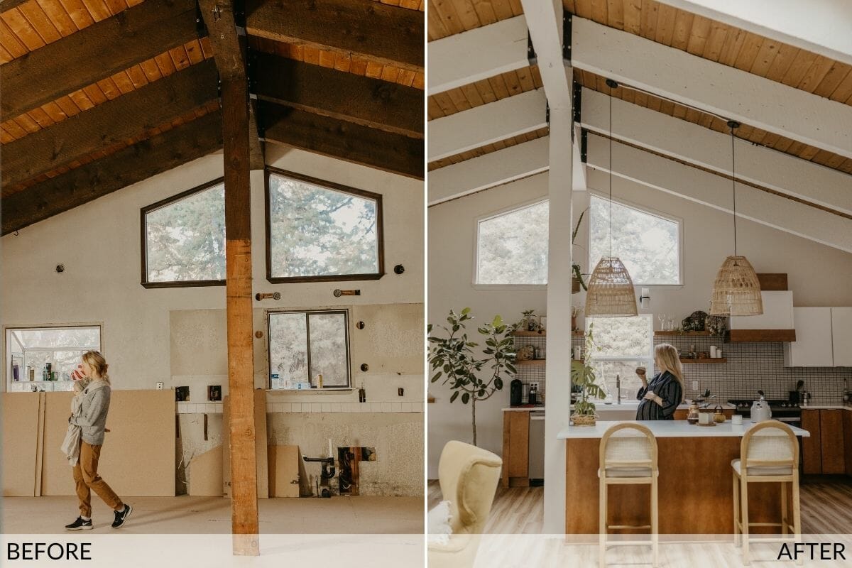 Designer kitchen interior design before and after photos
