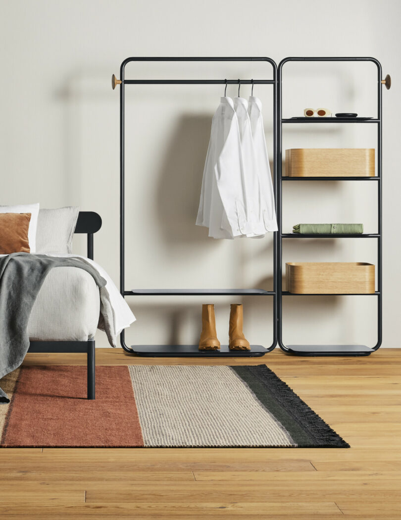 modern wardrobe storage system