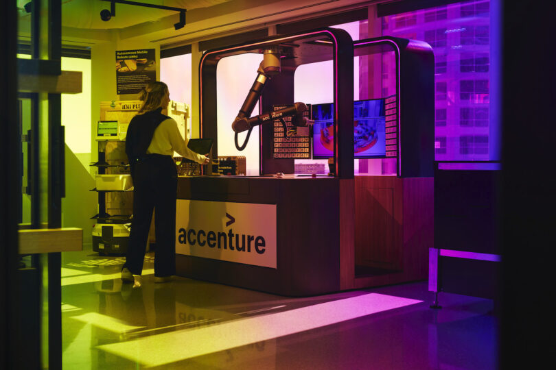employees working at Accenture office