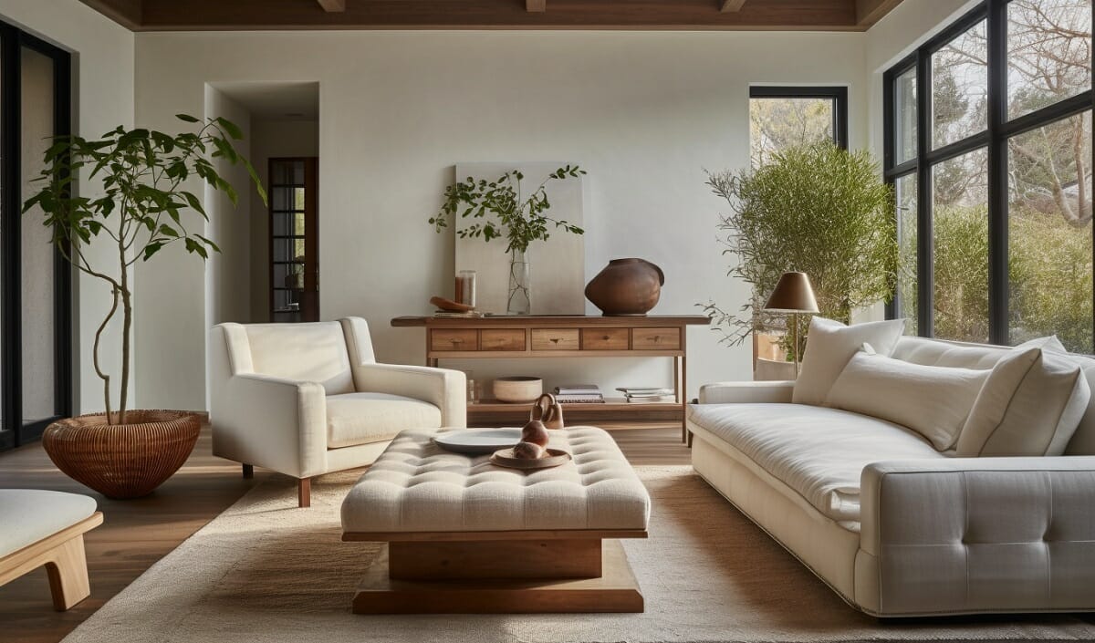 Modern mediterranean style living room