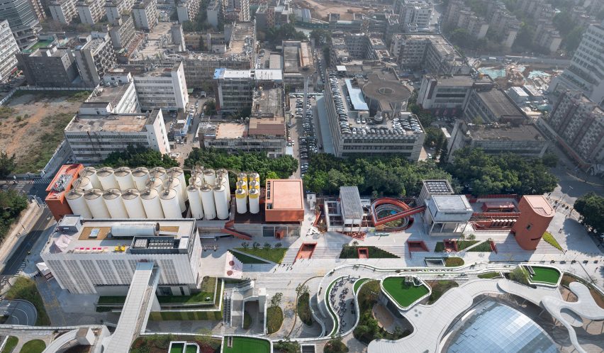 Aerial view of former Kingway Brewery by Urbanus