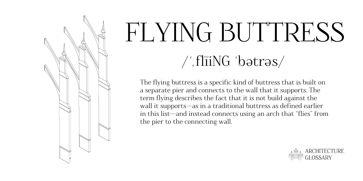 Flying Buttress Definition - 100 Architecture Terms to Help You Describe Buildings Better