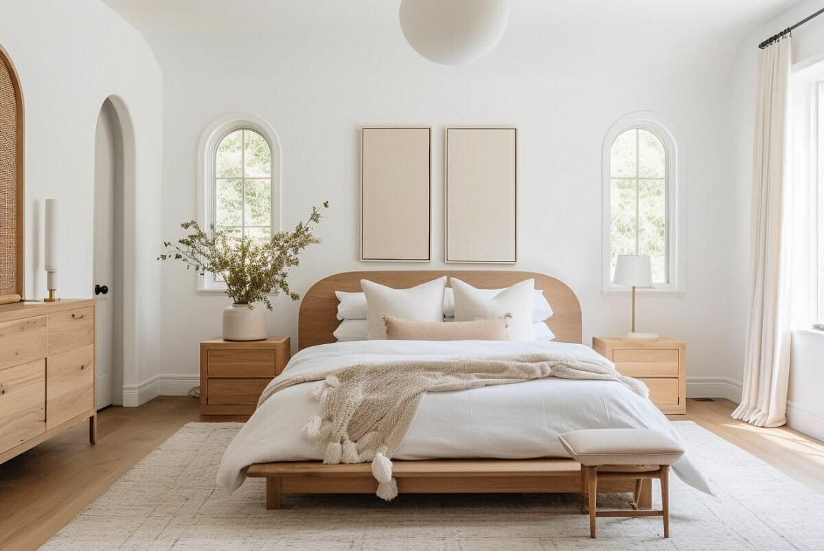Bedroom styles 2024 with Japandi decor