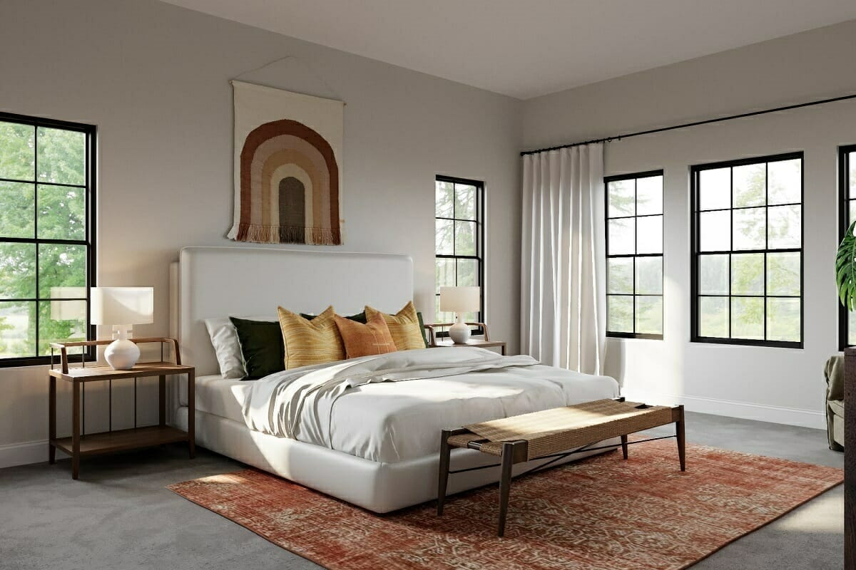 Bedroom styles and color trends 2024 with terracotta