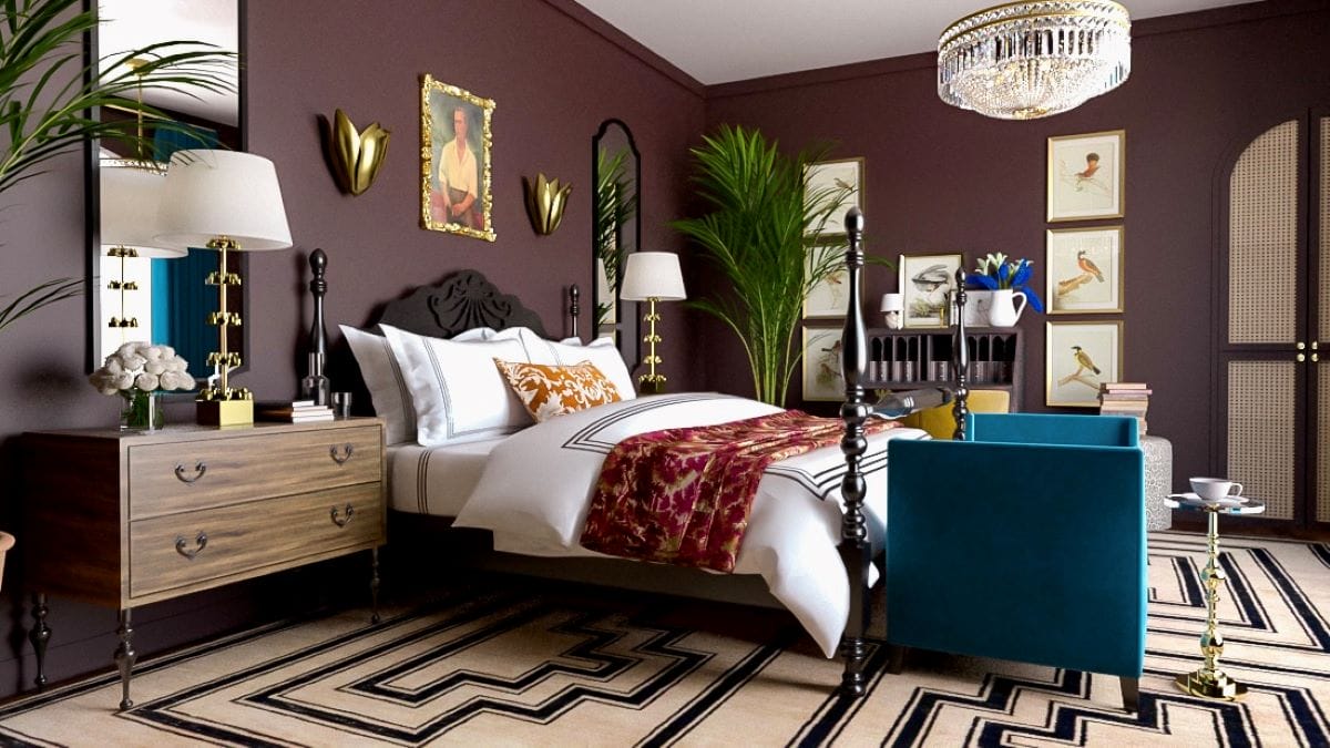 Vintage bedroom decor ideas by Decorilla