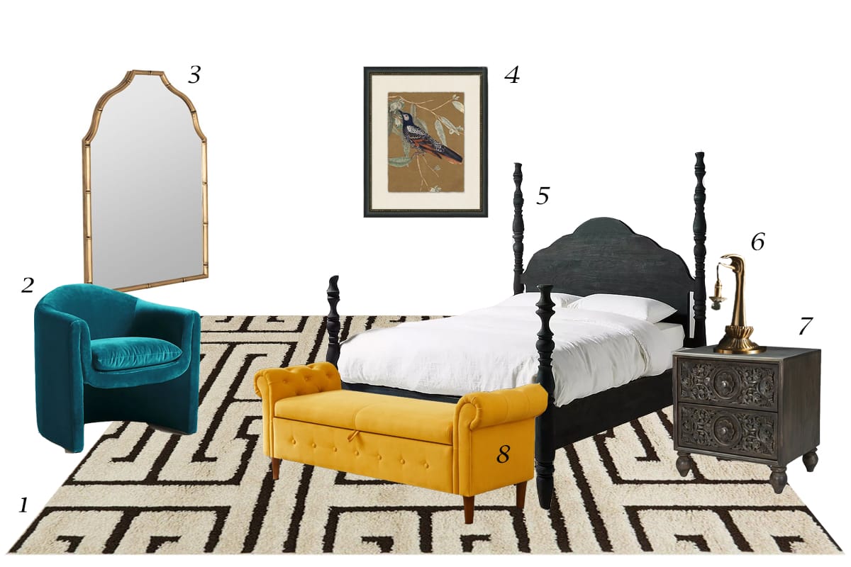 Vintage bedroom style top picks by Decorilla