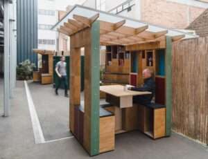 George Fisher creates modular social space for homeless hostel in London