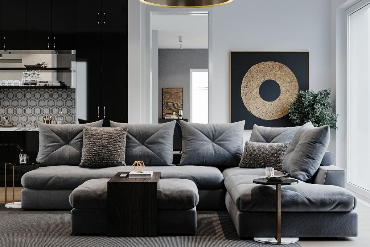 Living room trends 2024 by Decorilla designer Mladen C.