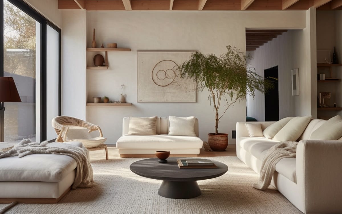 Modular living room furniture design trends 2024