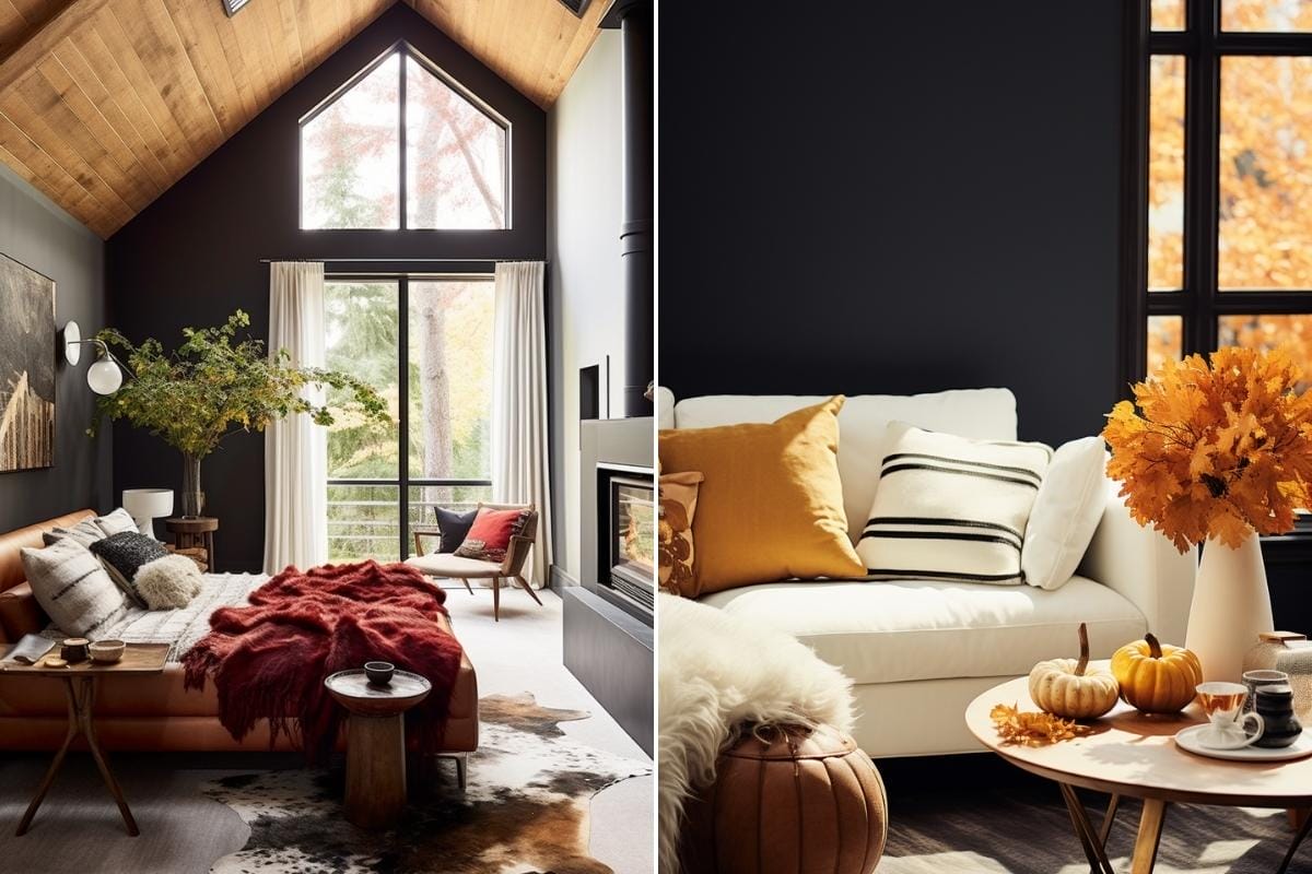 Decorate for thanksgiving with moody colors