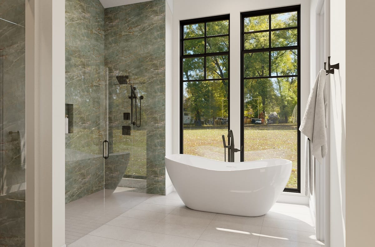 master bath renovation ideas with luxe finishes