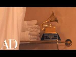 Jon Batiste keeps a Grammy in his bathroom