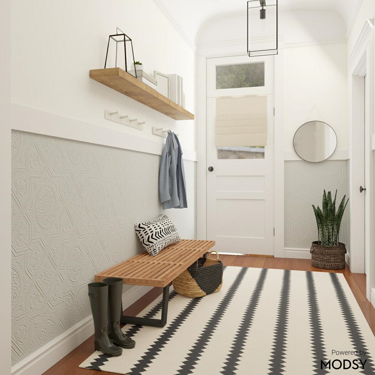 Modsy cost for a entryway design
