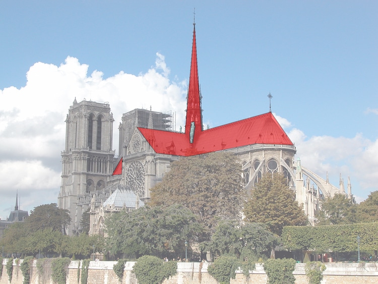 Visualization of Notre-Dame's spire to be rebuilt