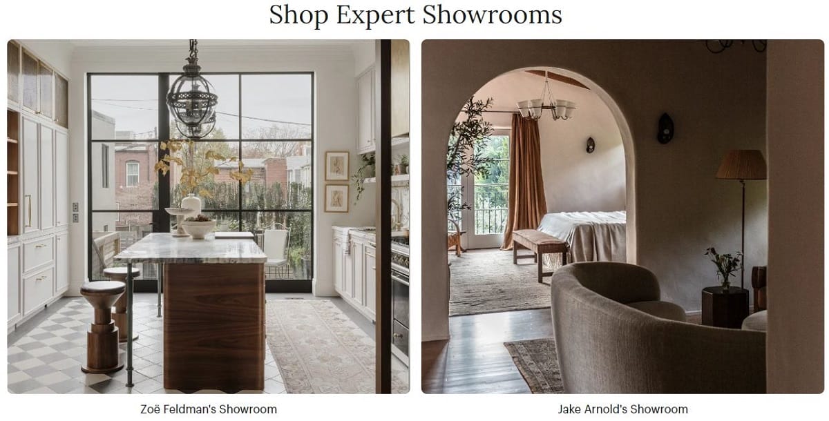 The Expert furniture showroom