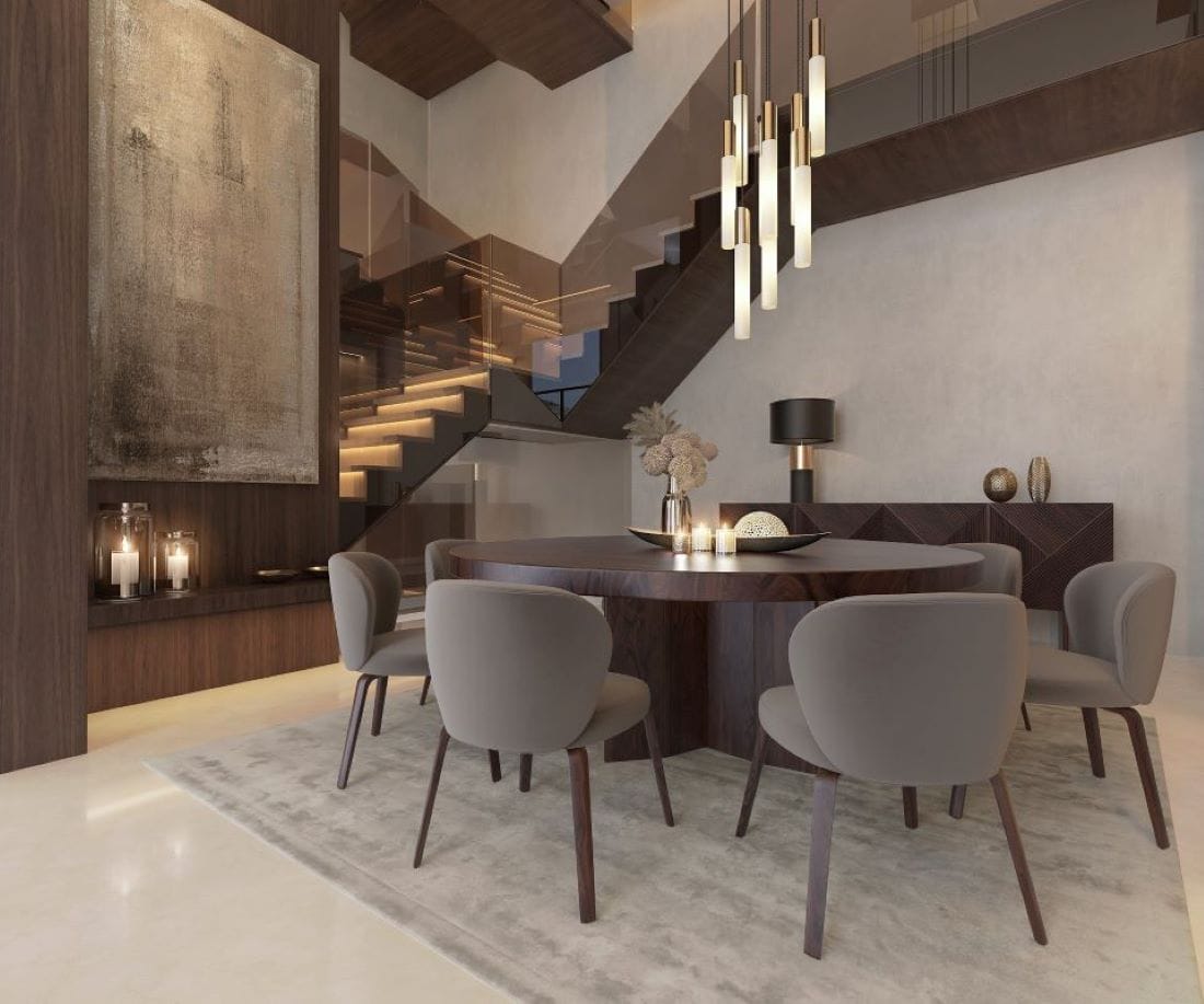 Elegant and simple dining table decor by Decorilla designer Nathalie L.