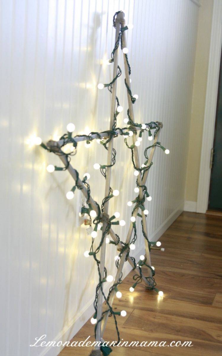 christmas star with lights