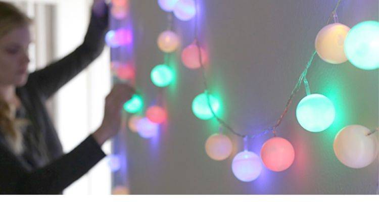 ping pong christmas lights diy