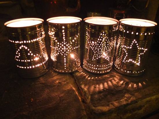 tin can christmas lanterns