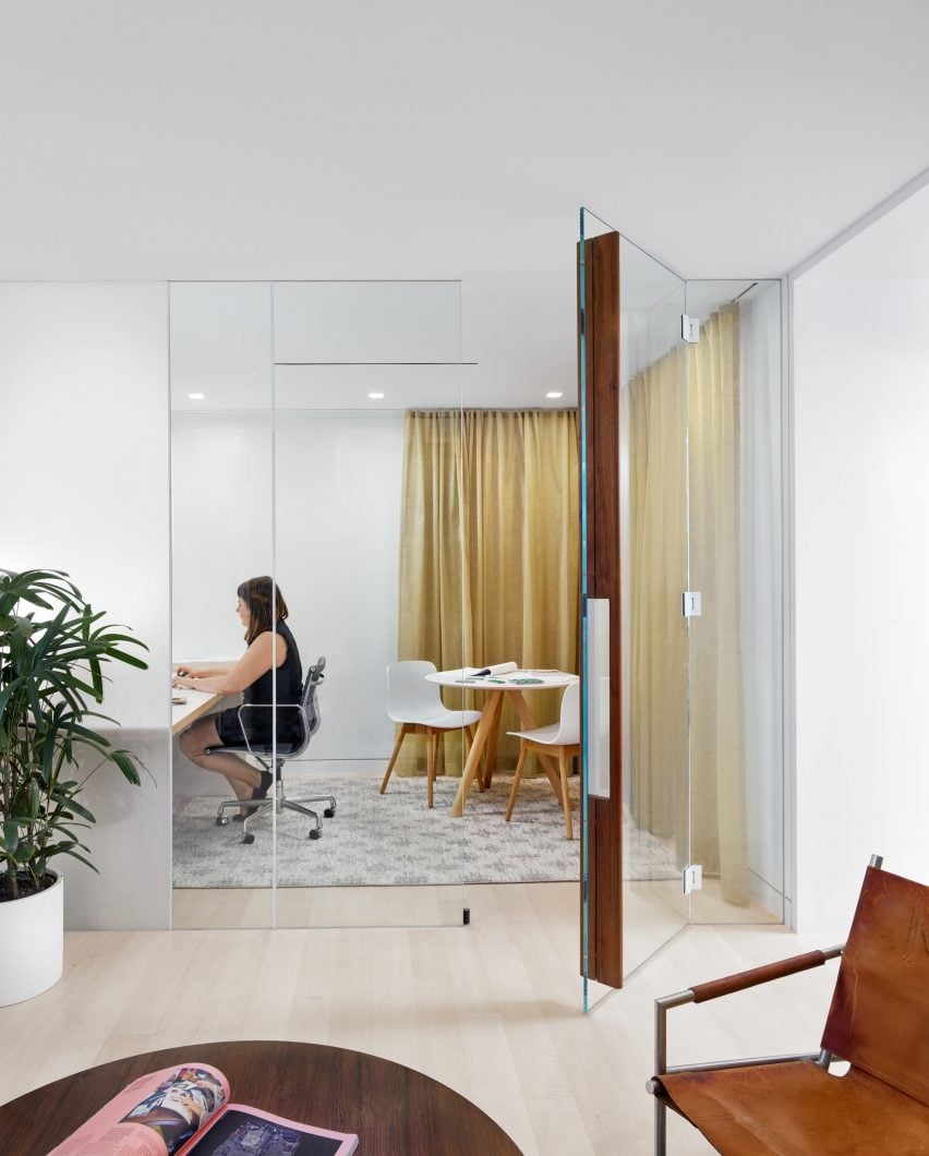 Desk within architecture studio in Texas