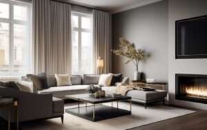Before & After Luxe Dining and Living Room with Gold Accents - Decorilla Online Interior Design