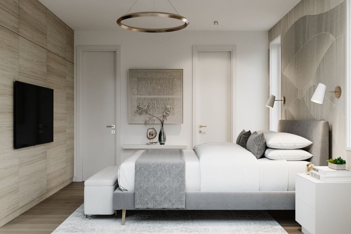 Modern luxury bedroom decor by Decorilla