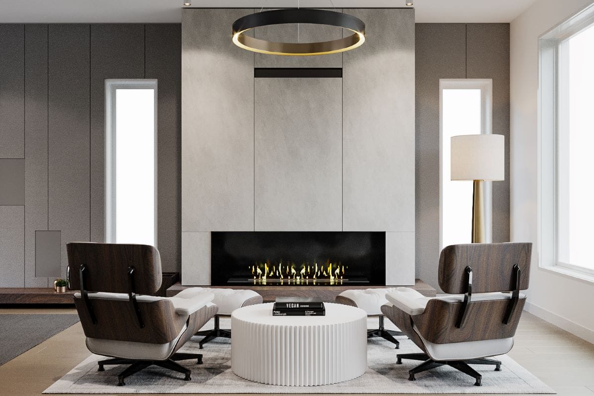 Modern luxury living room design by Decorilla